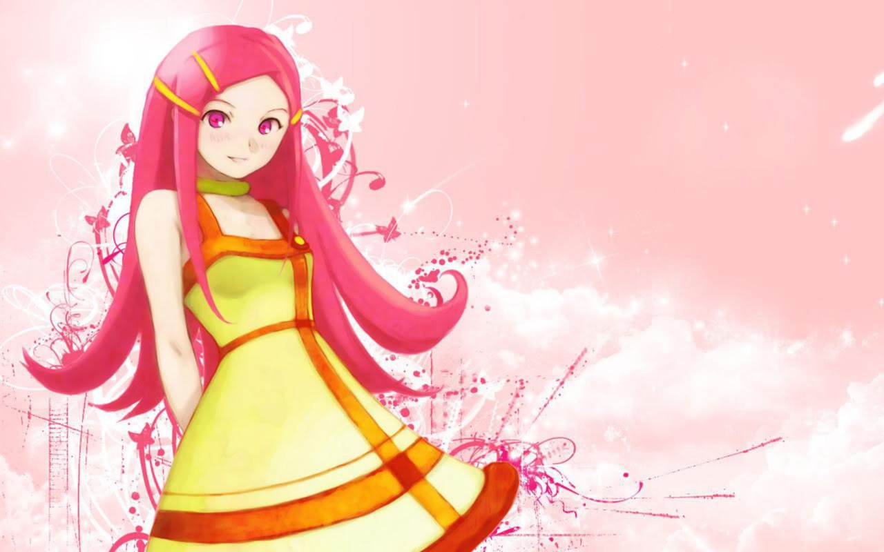 Girl With Pink Hair wallpaper 1280x800