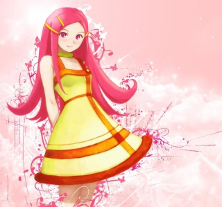 Kostenloses Girl With Pink Hair Wallpaper für iPad 3