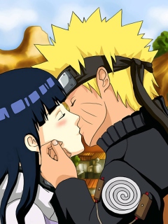 Das Naruto Anime - Kiss Wallpaper 240x320