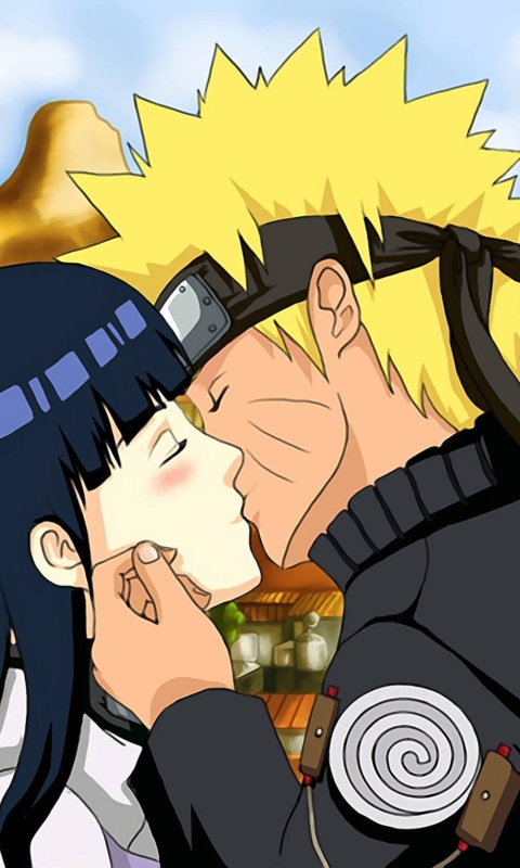 Обои Naruto Anime - Kiss 480x800