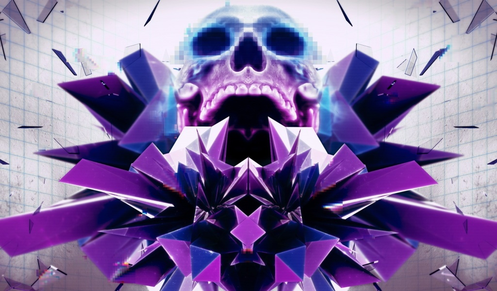 Abstract framed Skull screenshot #1 1024x600