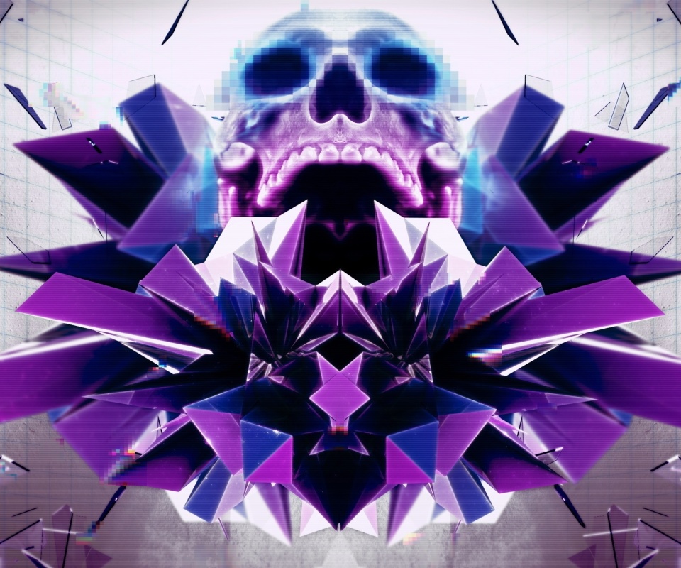 Abstract framed Skull screenshot #1 960x800