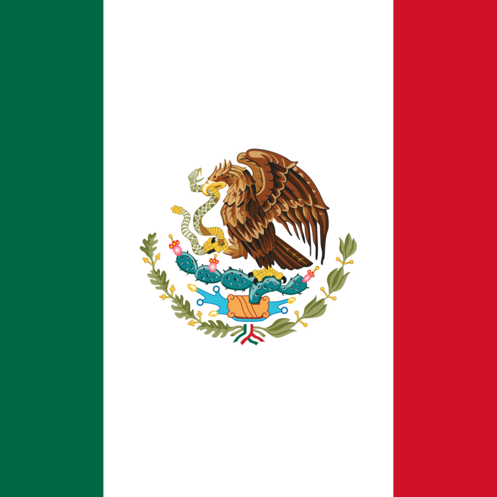 Sfondi Flag of Mexico 1024x1024