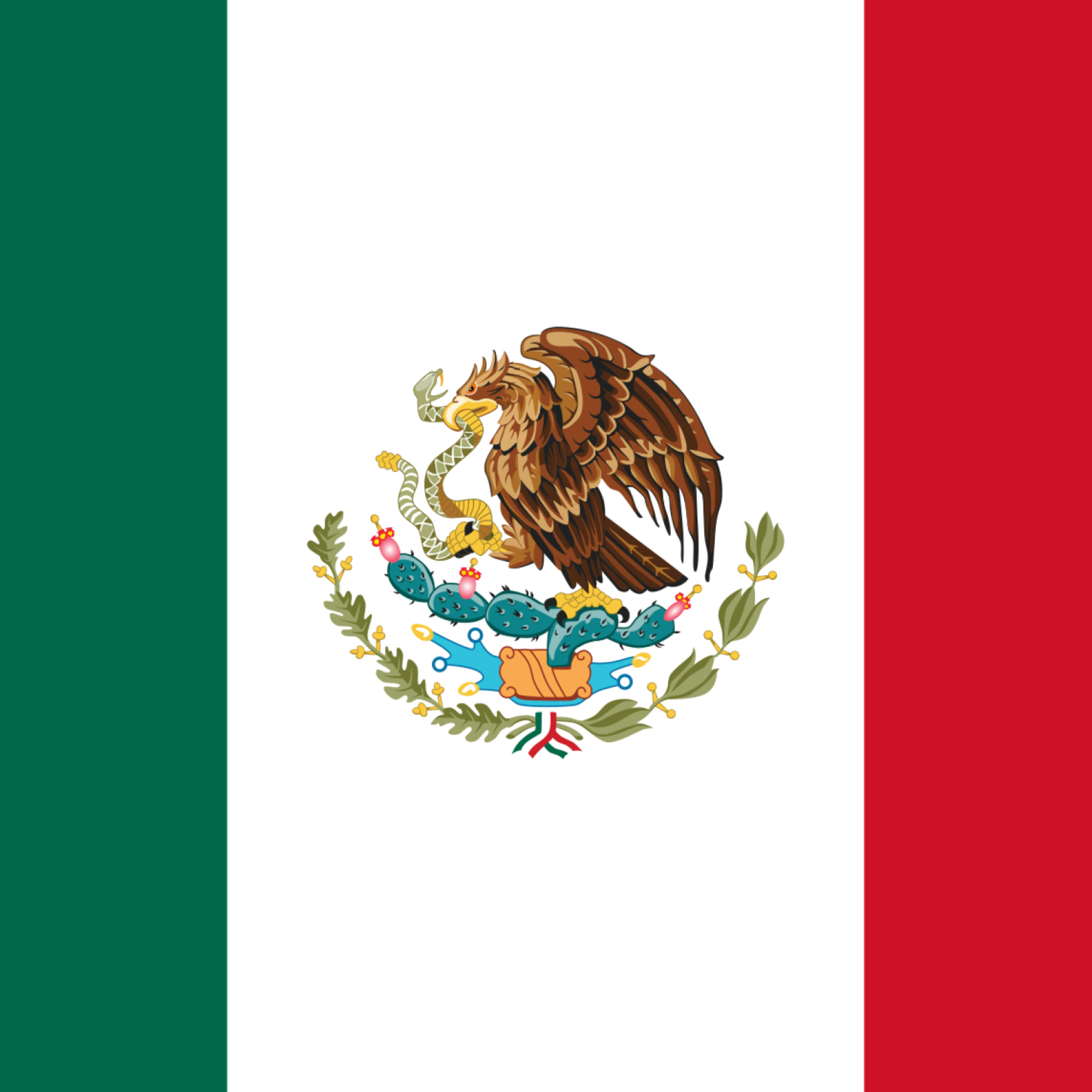Fondo de pantalla Flag of Mexico 2048x2048