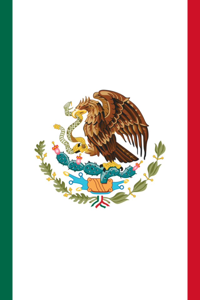 Das Flag of Mexico Wallpaper 640x960