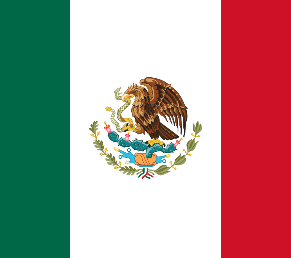 Das Flag of Mexico Wallpaper 960x854