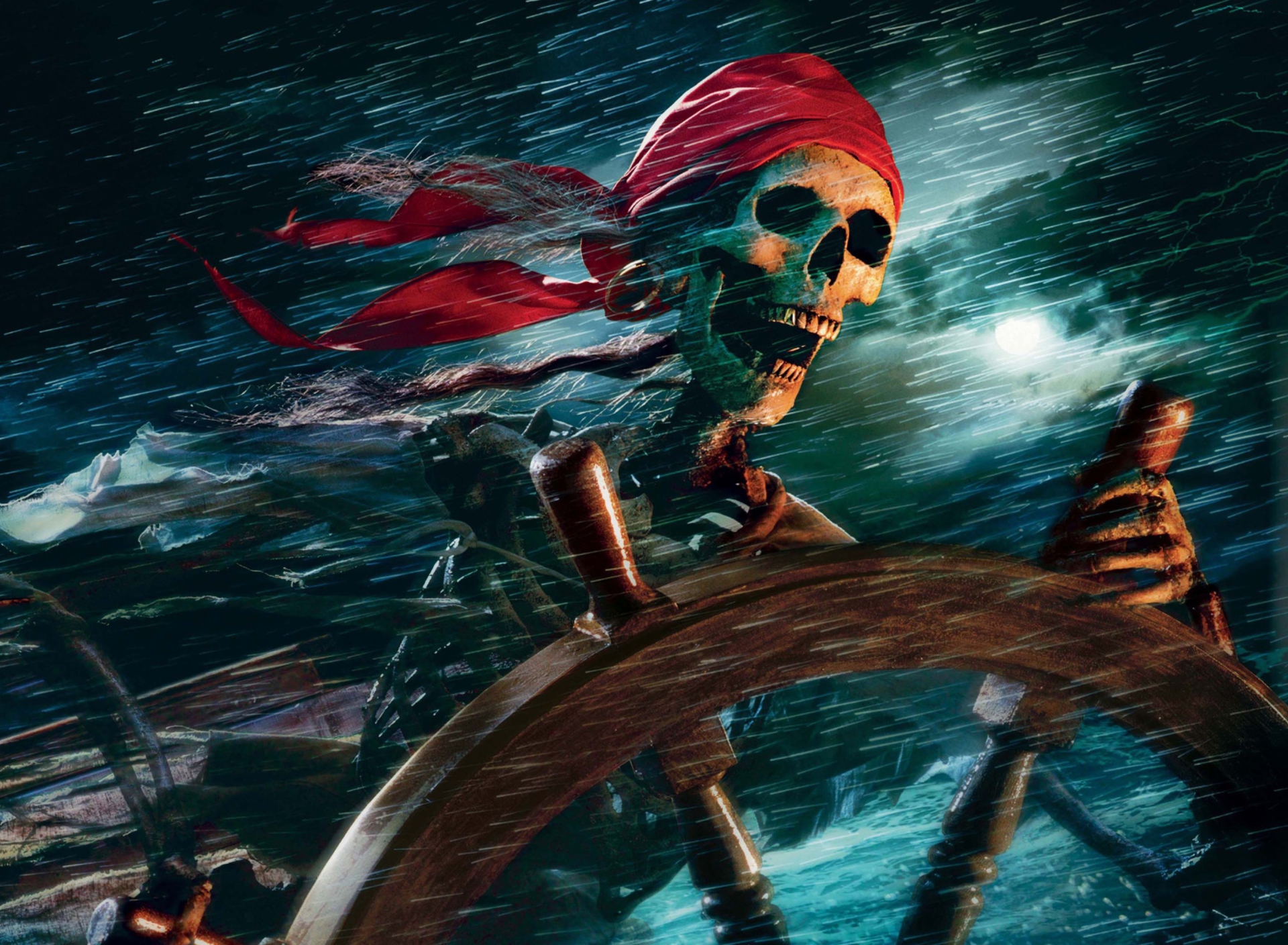 Обои Sea Pirate Skull 1920x1408
