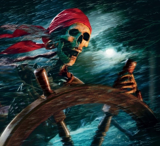 Sea Pirate Skull - Obrázkek zdarma pro iPad Air
