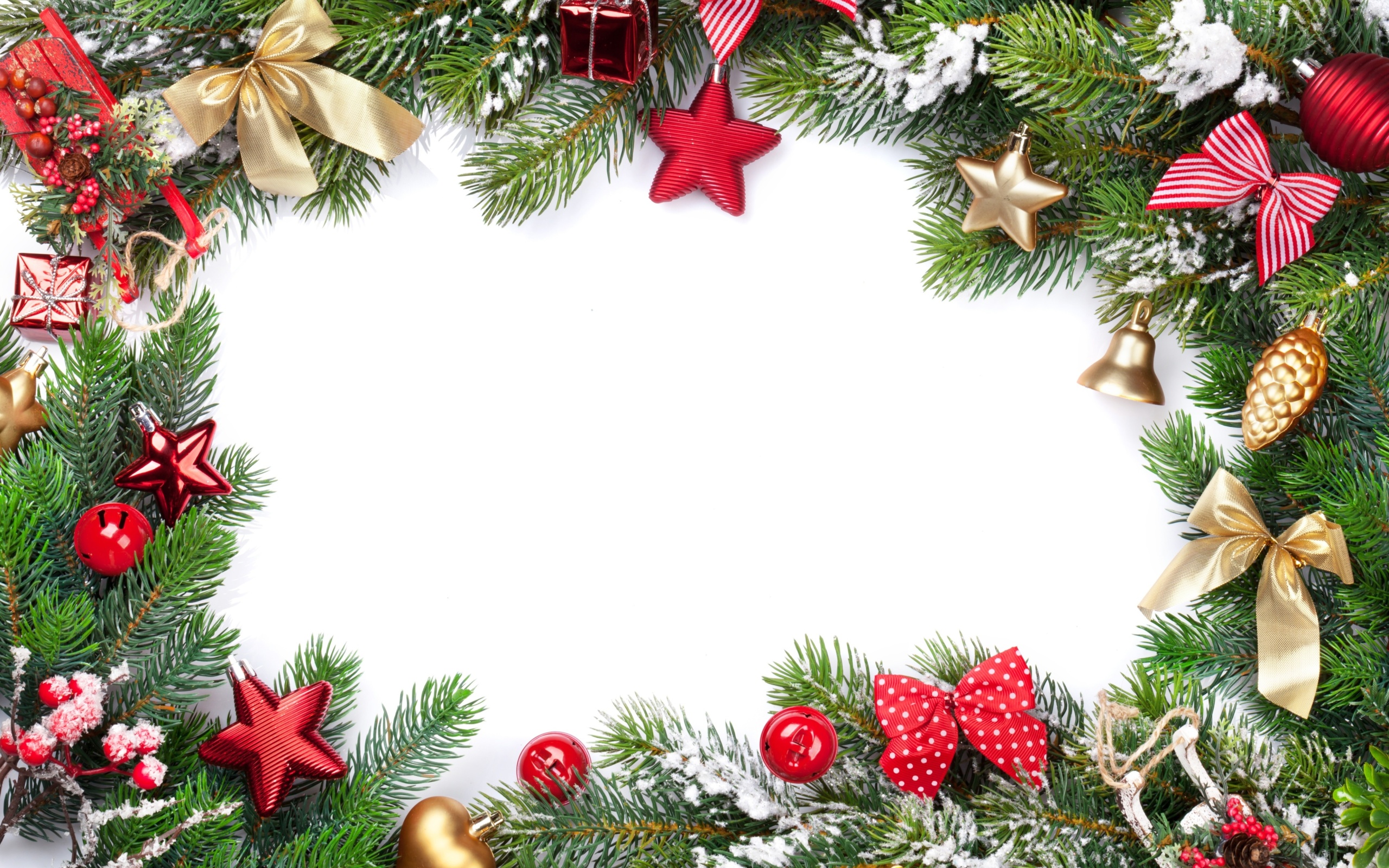 Festival decorate a christmas tree wallpaper 2560x1600