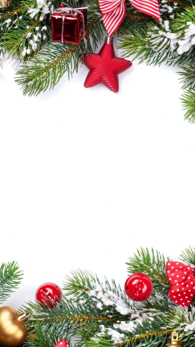 Festival decorate a christmas tree wallpaper 640x1136