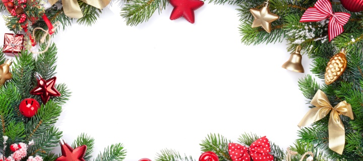 Festival decorate a christmas tree wallpaper 720x320