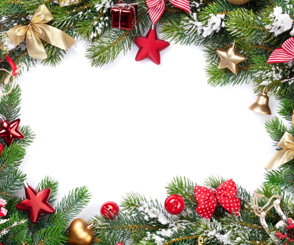 Festival decorate a christmas tree wallpaper 960x800