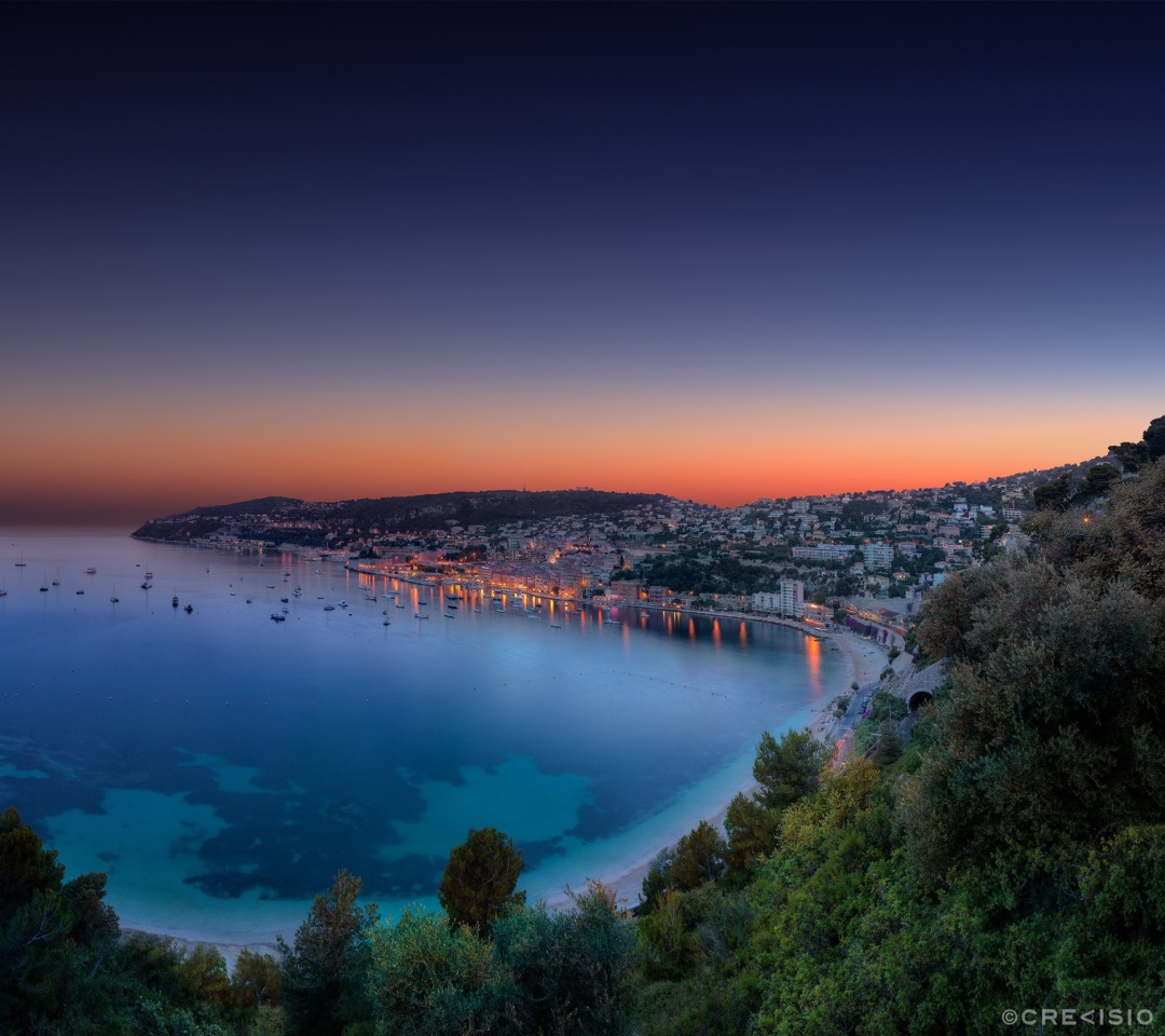 Villefranche sur Mer on French Riviera wallpaper 1080x960