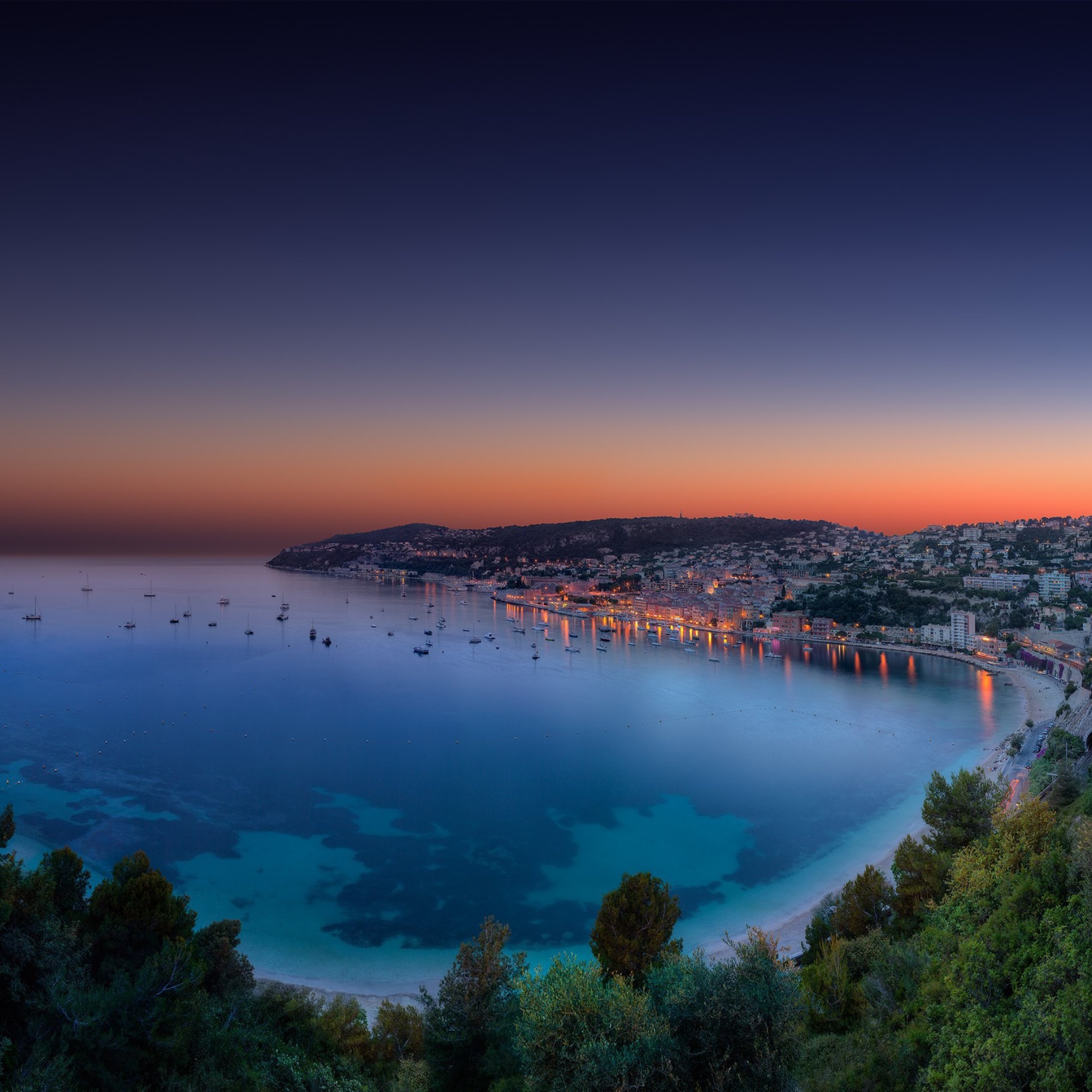Обои Villefranche sur Mer on French Riviera 2048x2048