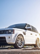White Land Rover Range Rover wallpaper 132x176