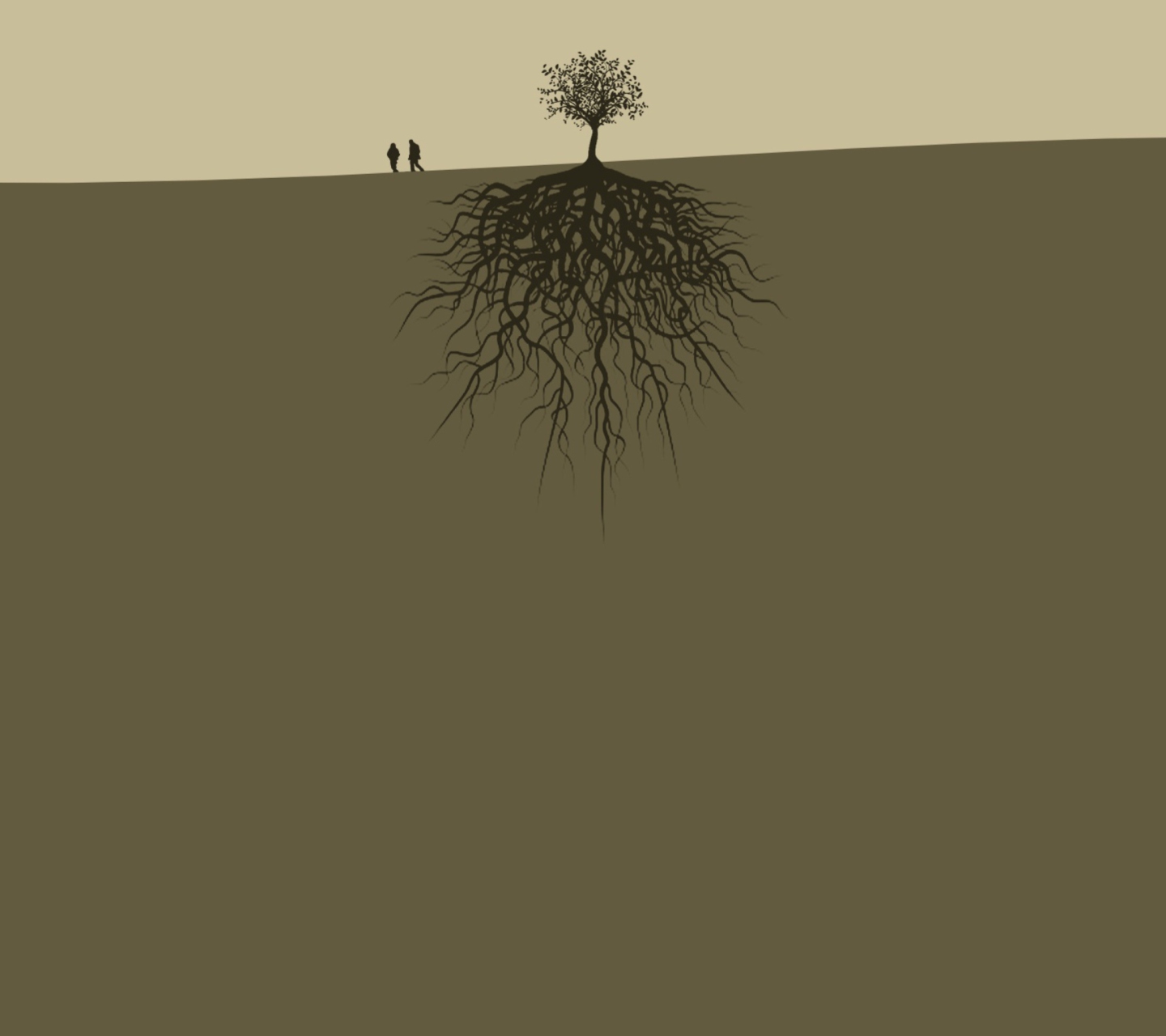 Fondo de pantalla Roots 1440x1280