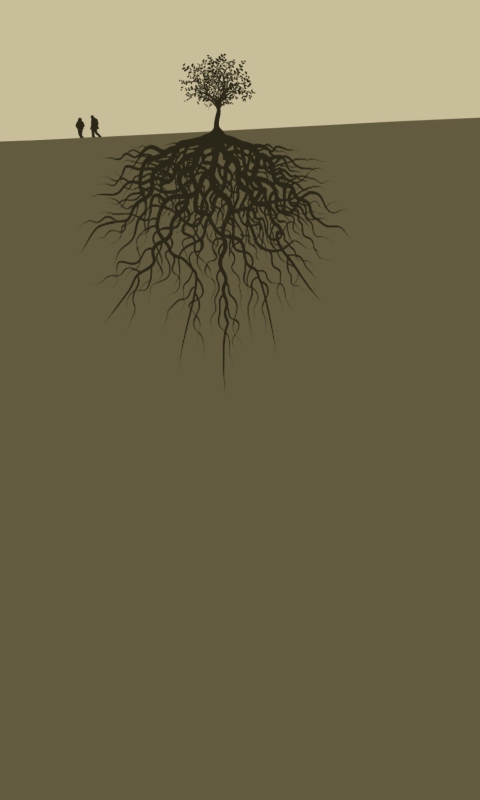 Roots wallpaper 480x800
