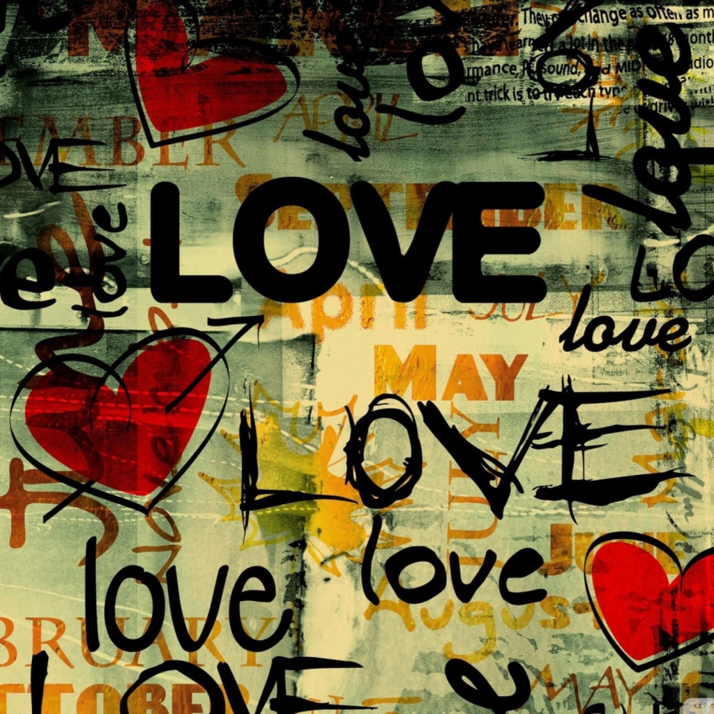 Das Love Background Wallpaper 1024x1024