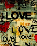 Das Love Background Wallpaper 128x160