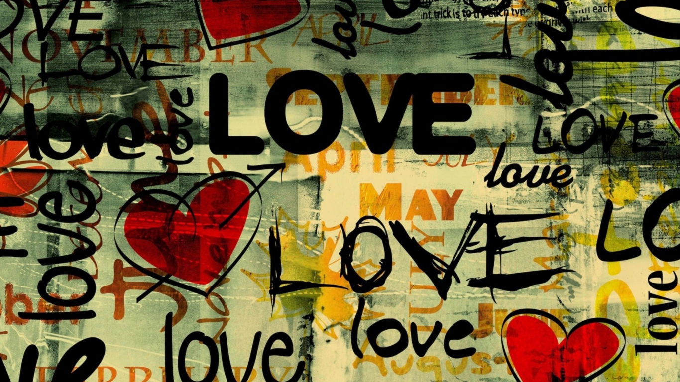 Love Background wallpaper 1366x768