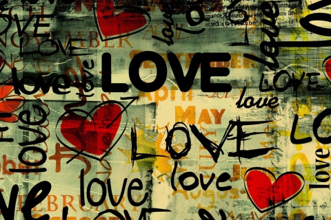 Das Love Background Wallpaper 480x320
