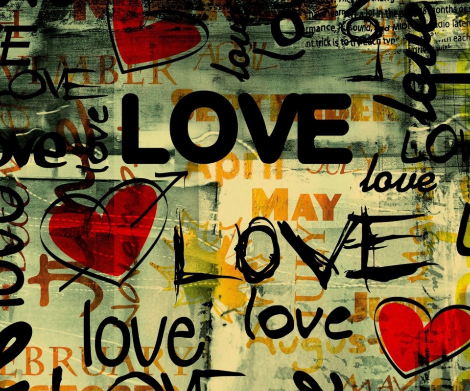 Das Love Background Wallpaper 960x800