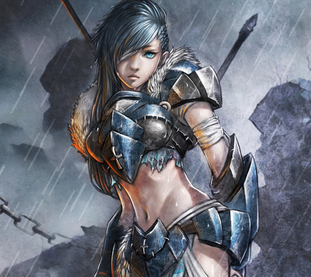 Fondo de pantalla Woman Warrior 1080x960
