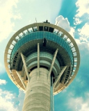 Fondo de pantalla Sky Tower Auckland New Zealand 128x160