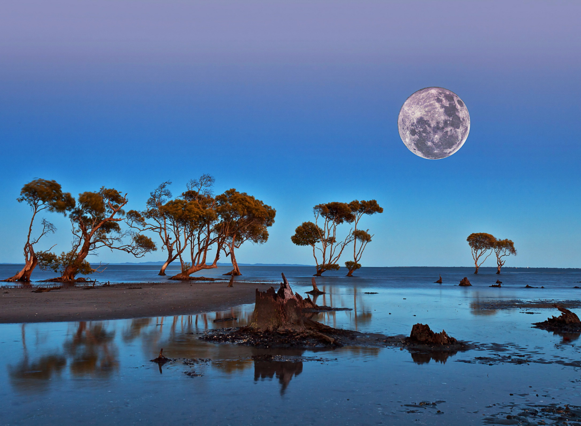 Обои Moon Landscape in Namibia Safari 1920x1408