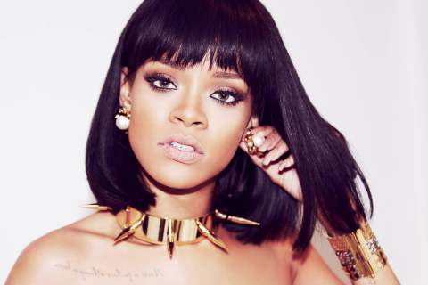 Das Beautiful Rihanna Wallpaper 480x320