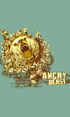Angry Beast wallpaper 240x400