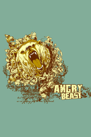 Обои Angry Beast 320x480