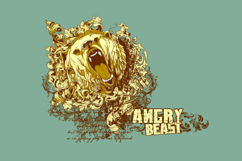 Das Angry Beast Wallpaper 480x320