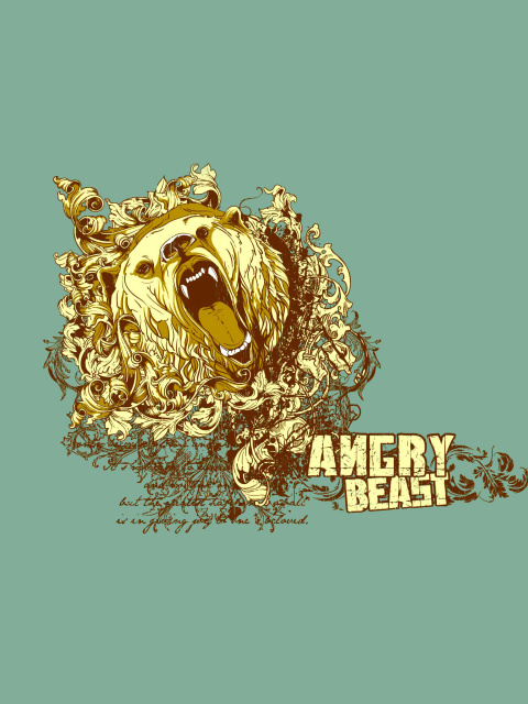 Angry Beast wallpaper 480x640