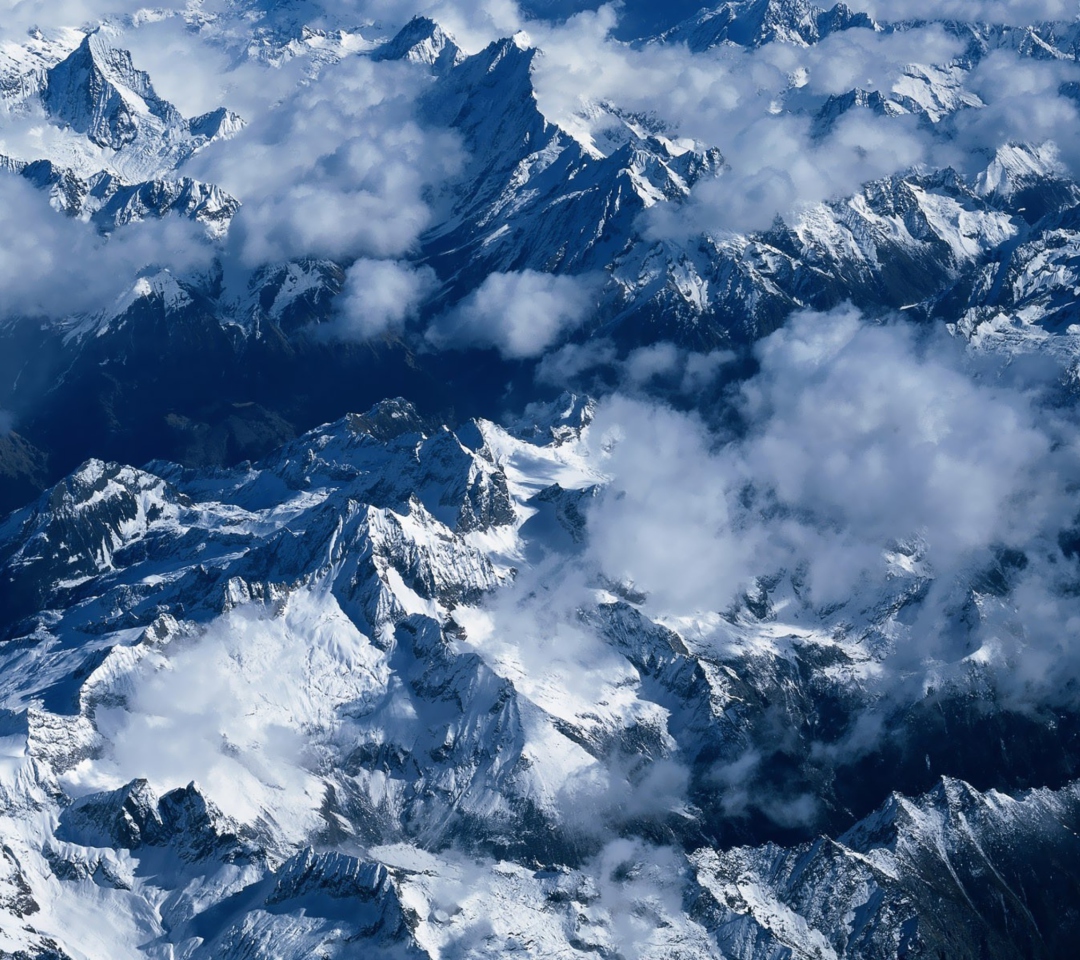 Das Snowy Mountains Wallpaper 1080x960