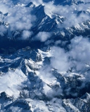 Fondo de pantalla Snowy Mountains 128x160