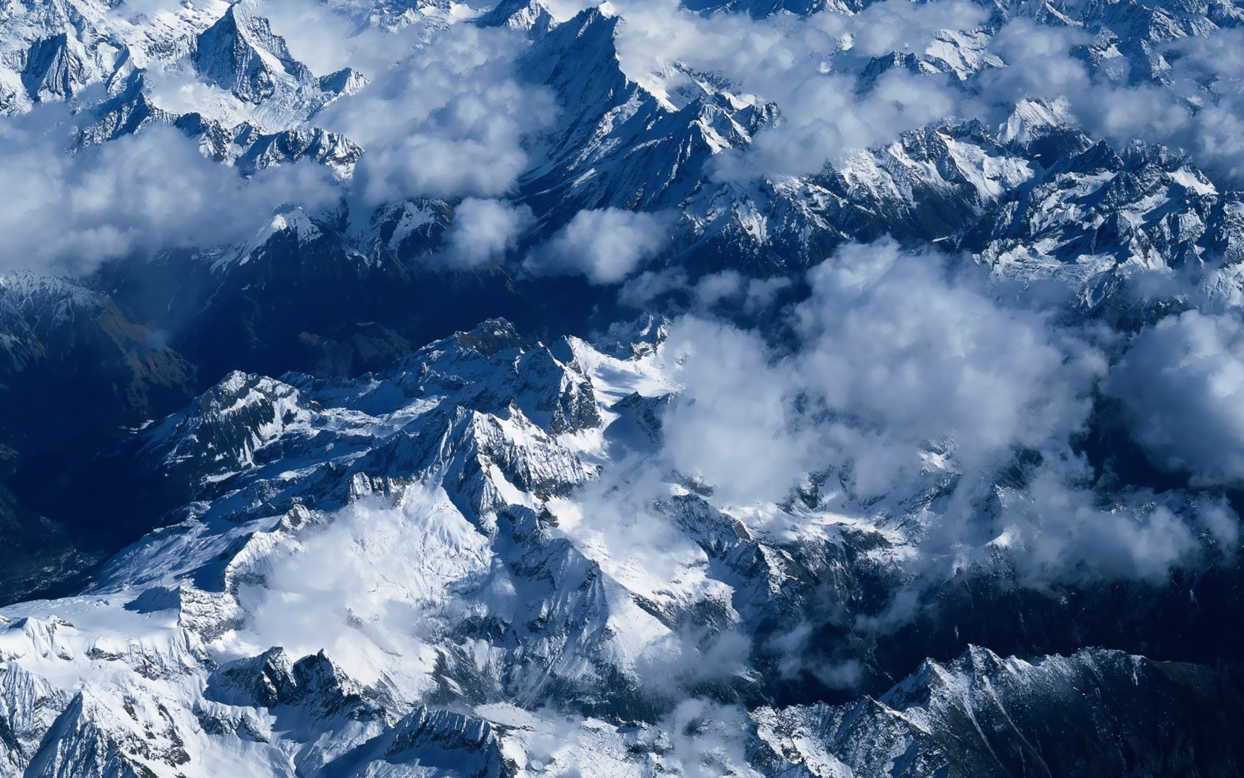Das Snowy Mountains Wallpaper 2560x1600
