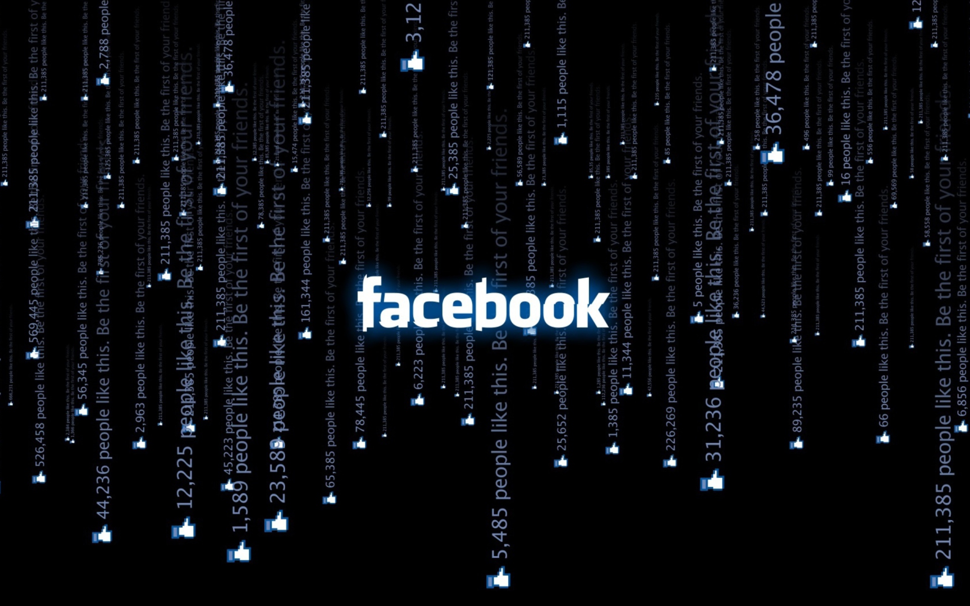 Обои Facebook Matrix 1920x1200