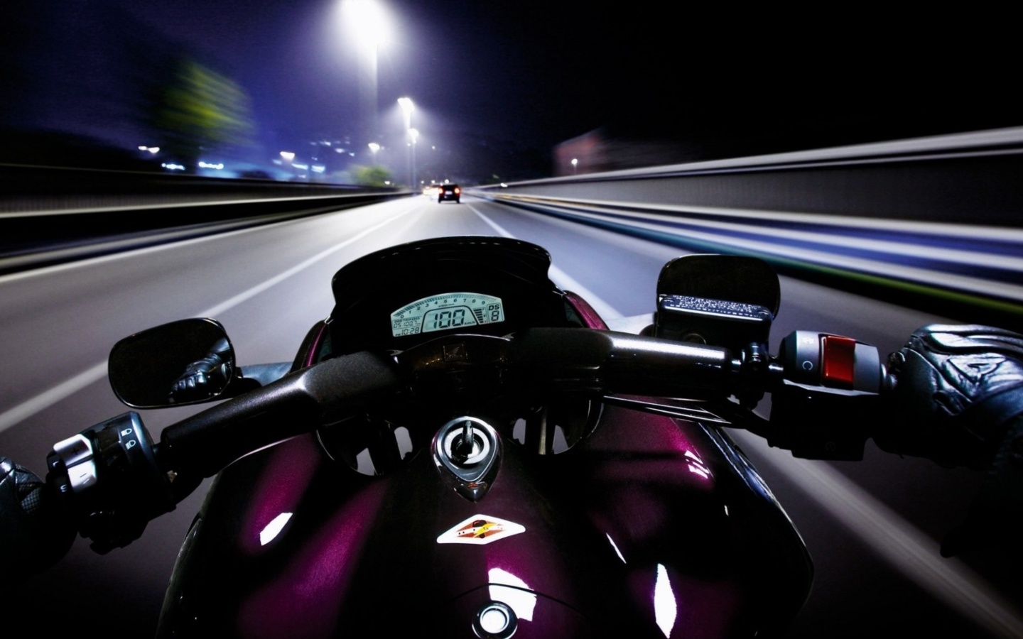 Fondo de pantalla Motorcycle speedway 1440x900