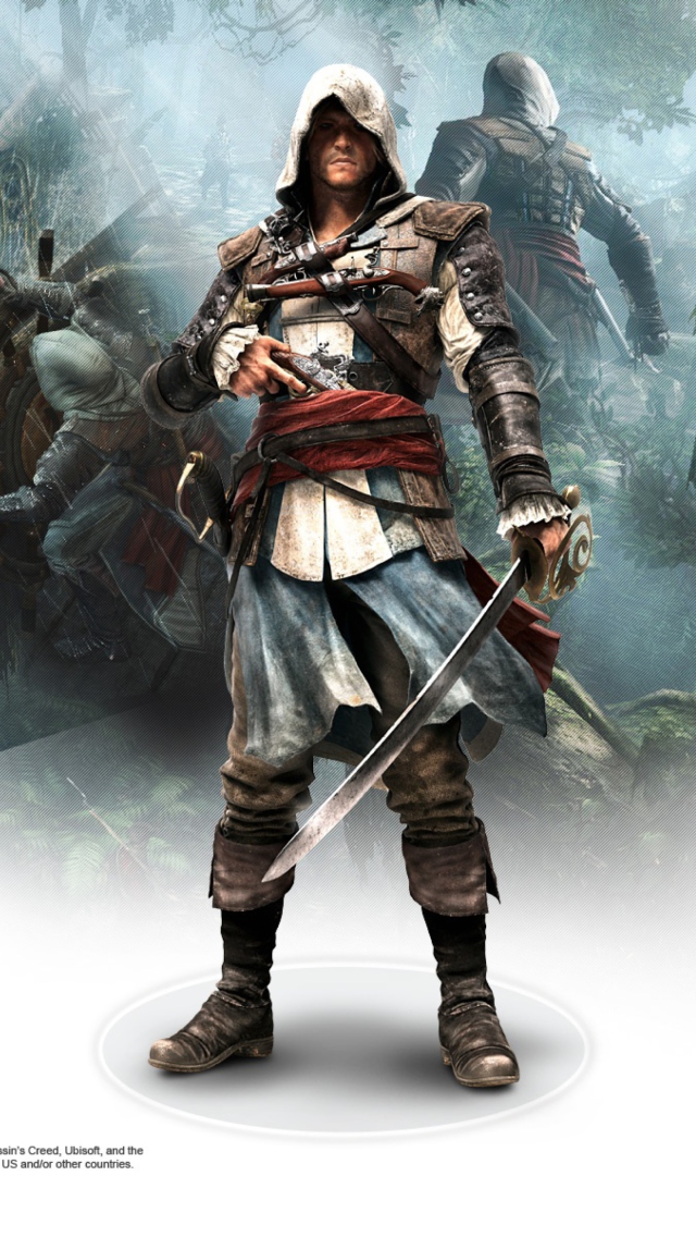 Das Assassins Creed Black Flag Game Wallpaper 640x1136