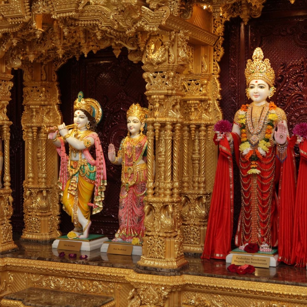 Fondo de pantalla Inside a Hindu Temple 1024x1024