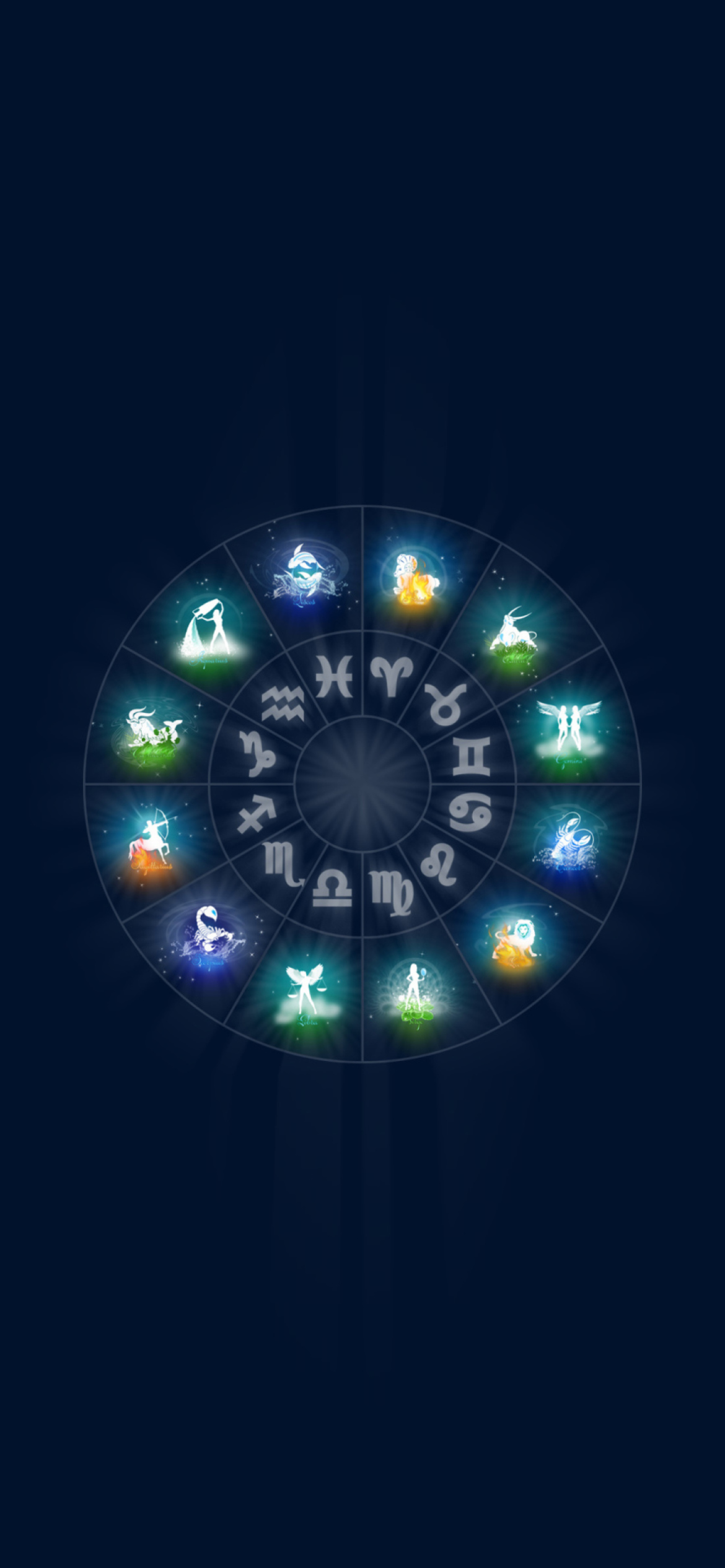 Das Zodiac Signs Wallpaper 1170x2532