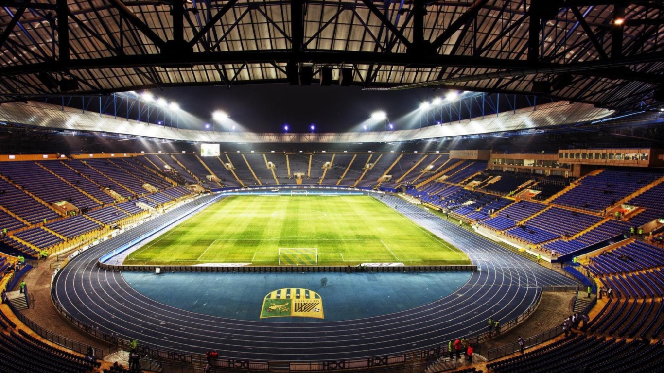 Обои Metalist Stadium From Ukraine For Euro 2012 1366x768