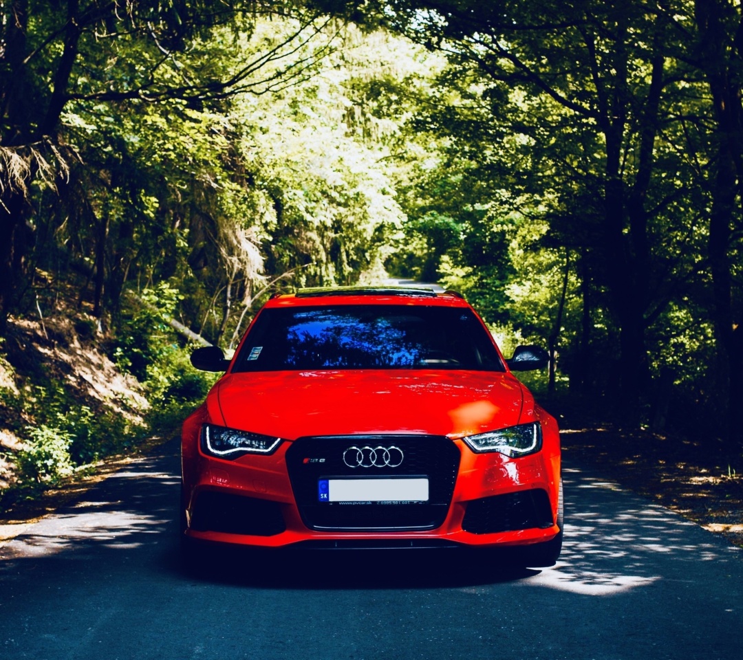 Fondo de pantalla Audi A3 Red 1080x960