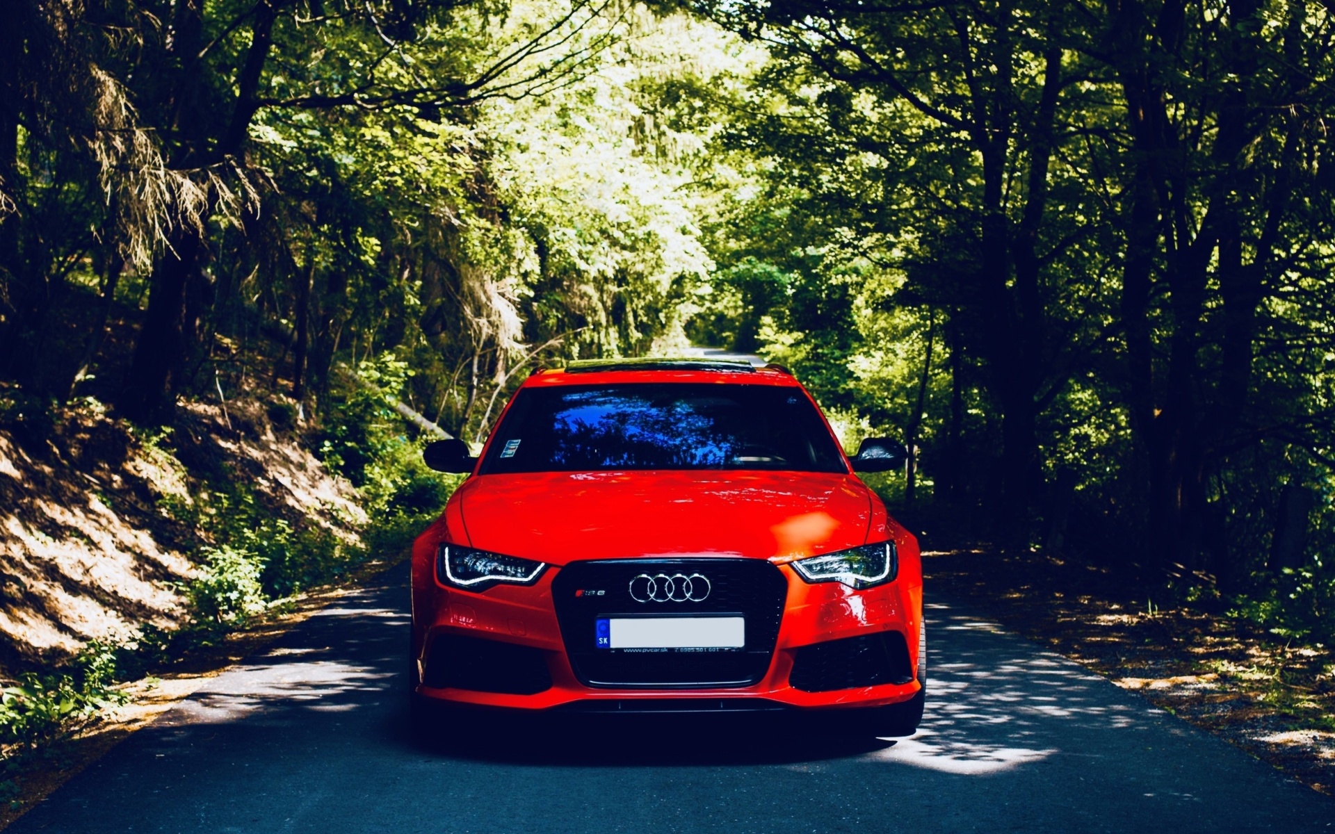 Audi A3 Red wallpaper 1920x1200