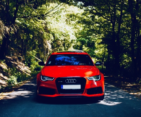 Fondo de pantalla Audi A3 Red 480x400