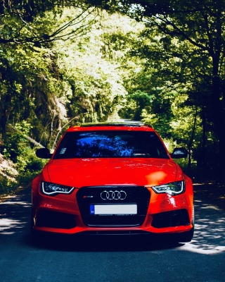 Audi A3 Red - Obrázkek zdarma pro 132x176