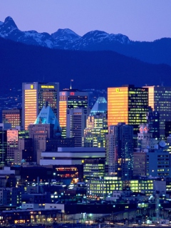 Sfondi Vancouver Skyline 240x320