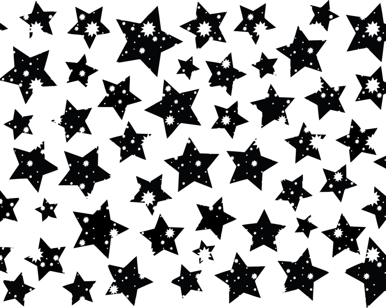 Black And White Stars wallpaper 1280x1024