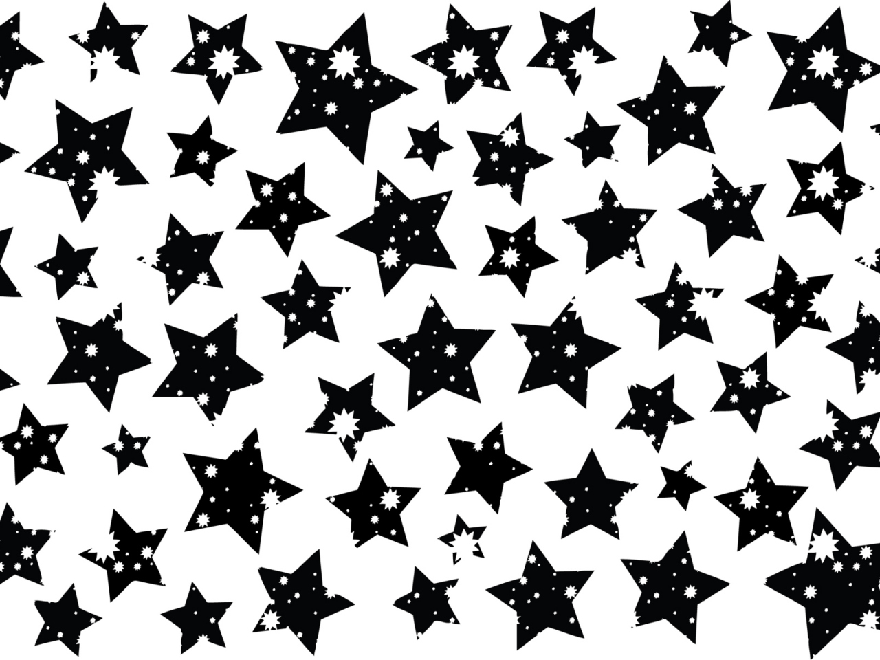 Das Black And White Stars Wallpaper 1280x960